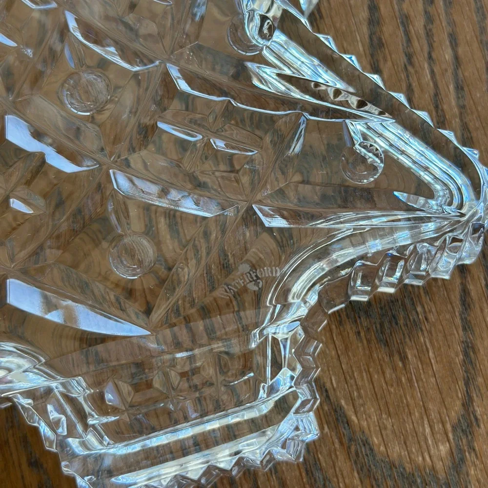 Waterford Crystal Figurine Christmas Tree Candy Dish Decorative Tray Retired - Picture 4 of 11